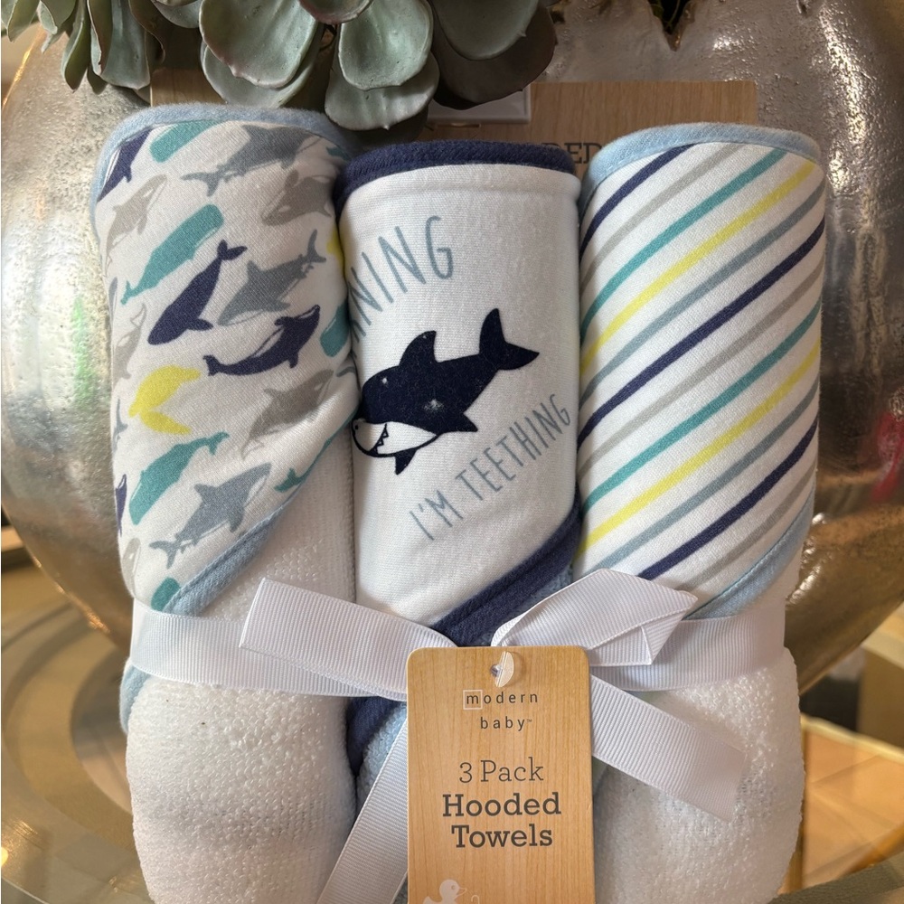 Modern Baby Hooded Towels 3-Pack